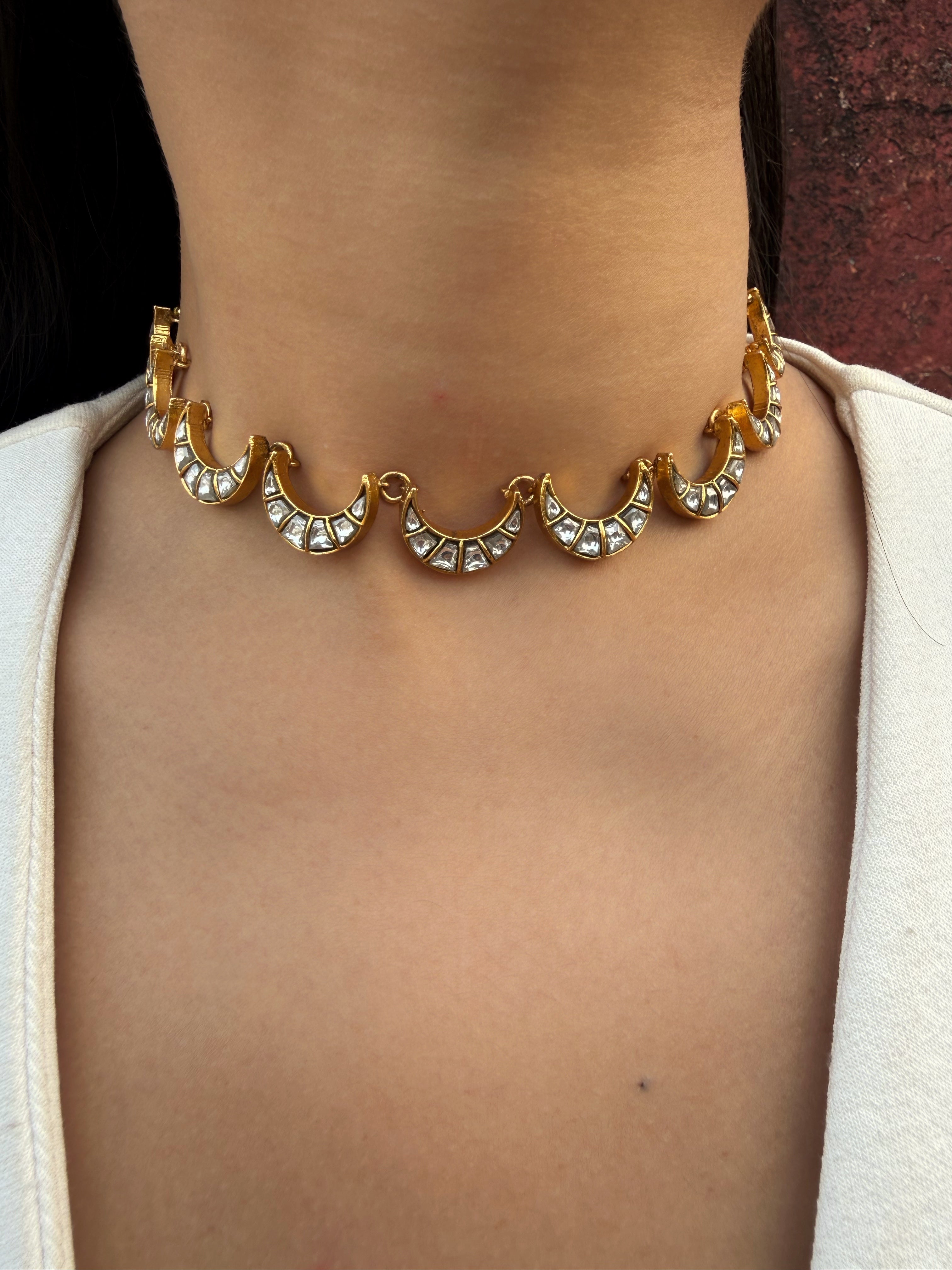 Chand Haar with Studs - Dropdeadgorgeous