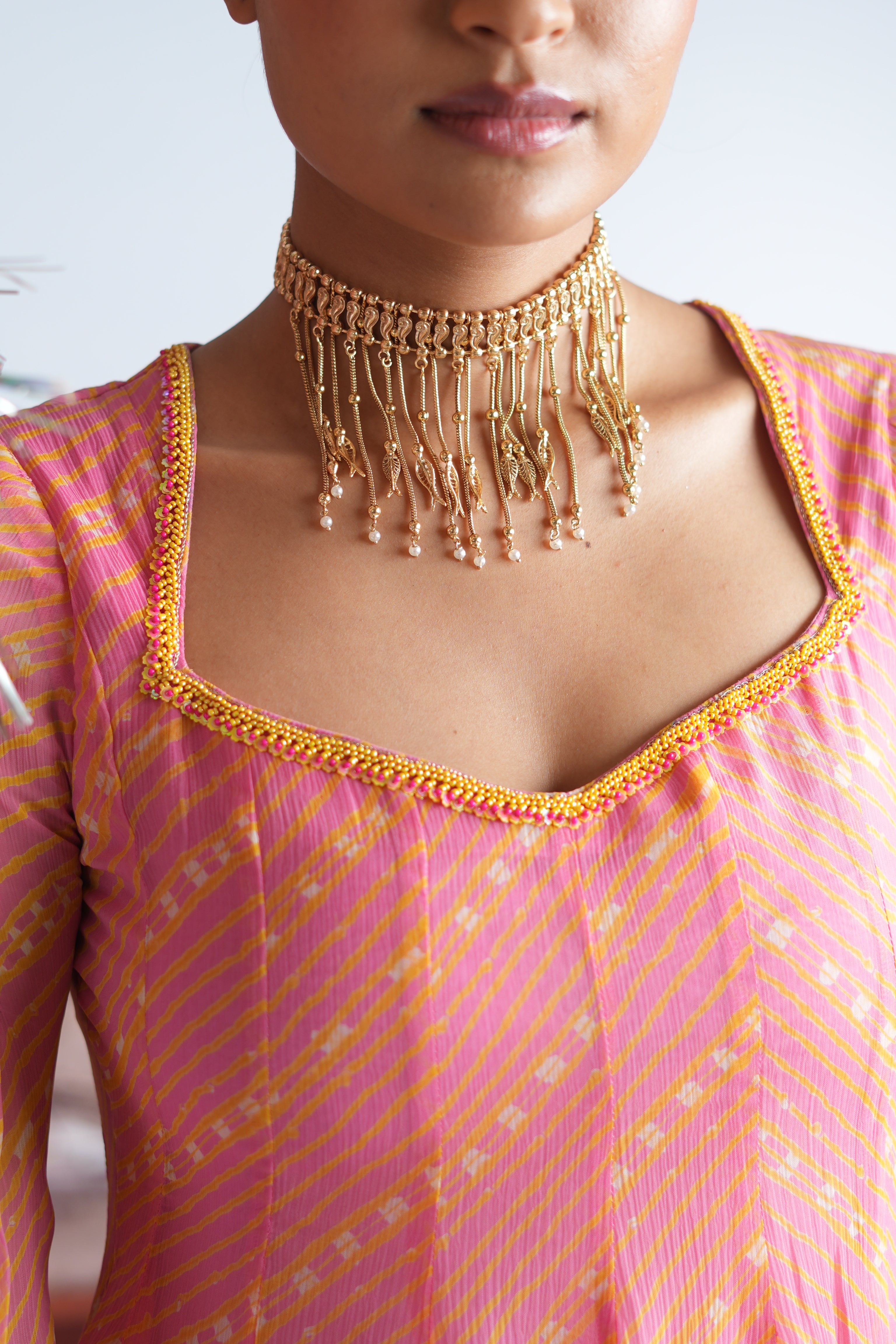 Macchli Charm Neckpiece - Dropdeadgorgeous