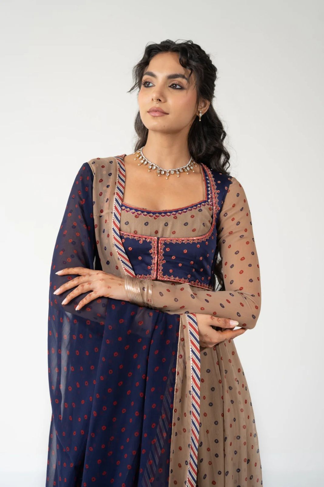 Nazuk Kali Haar 2.0 with Drops - Dropdeadgorgeous